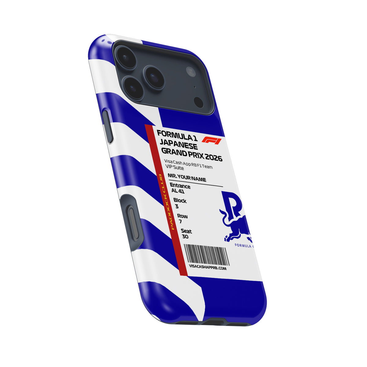 Custom VCARB VIP Pass - Japan 2026 (Suzuka) Formula 1 racing iPhone case view 8