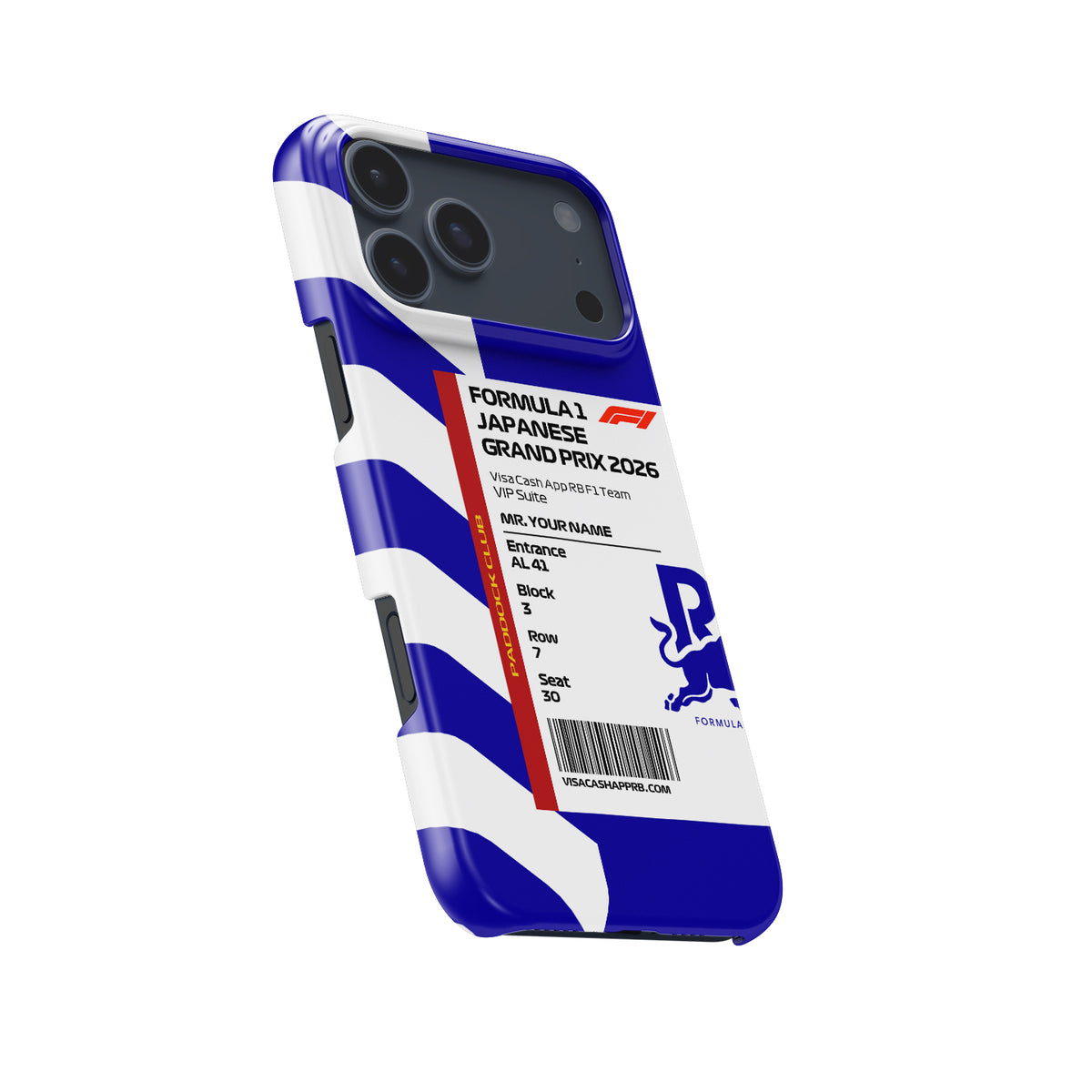 Custom VCARB VIP Pass - Japan 2026 (Suzuka) Formula 1 racing iPhone case view 5