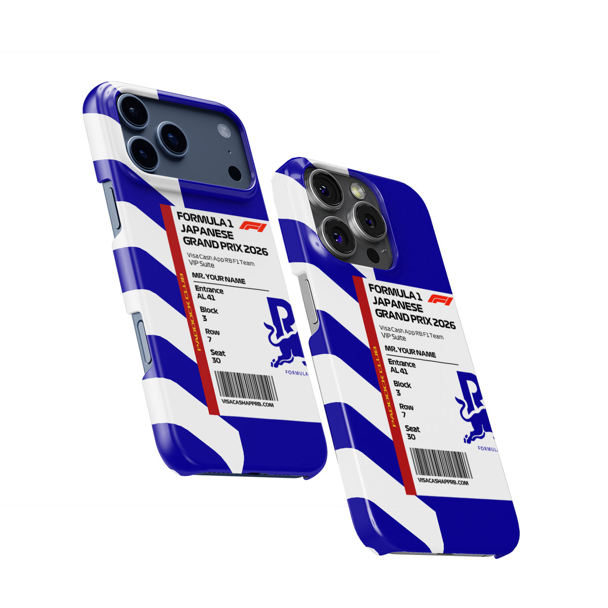Custom VCARB VIP Pass - Japan 2026 (Suzuka) Formula 1 racing iPhone case view 2