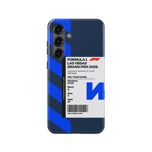 Custom Williams VIP Pass Samsung Galaxy Case
