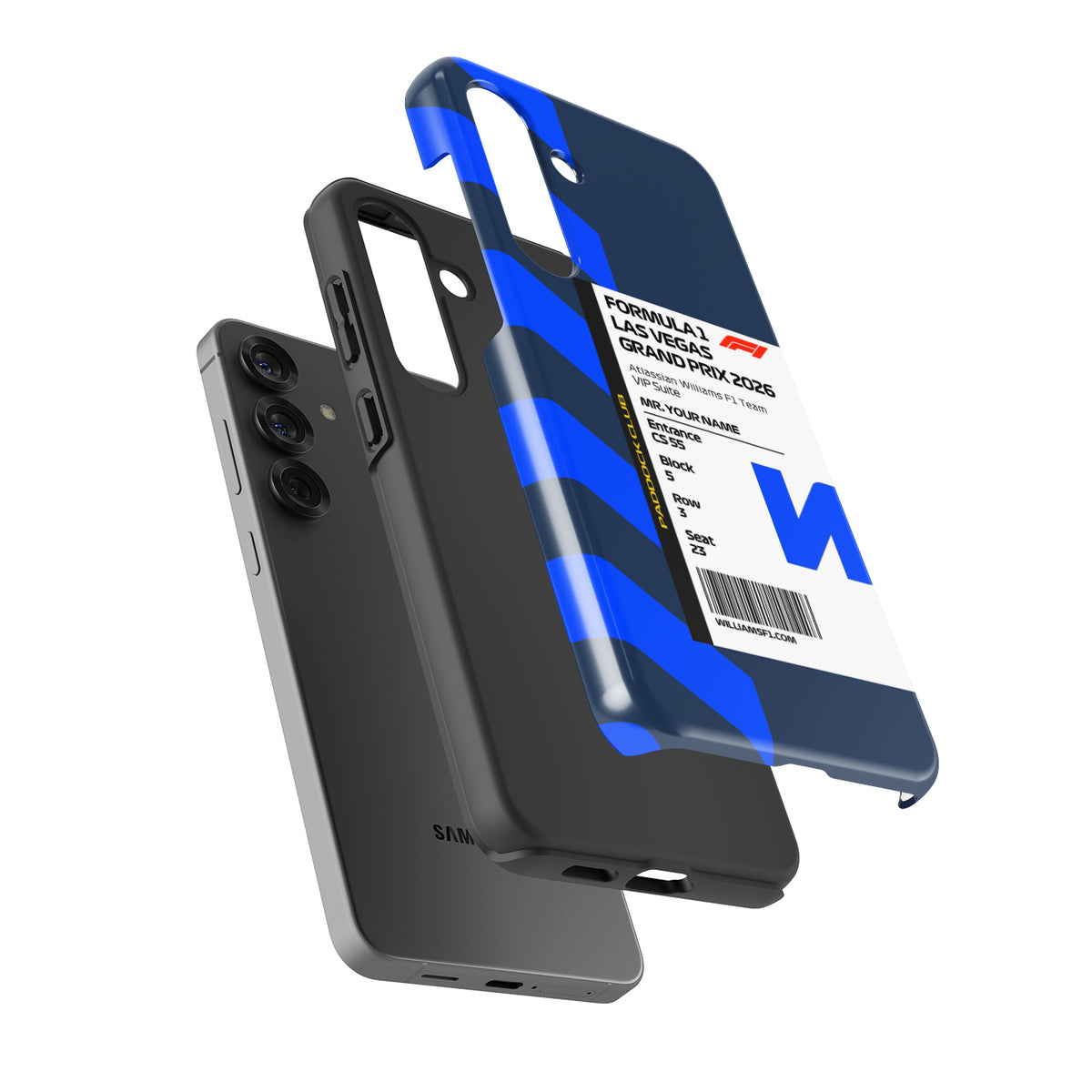 Custom Williams VIP Pass Samsung Galaxy Case