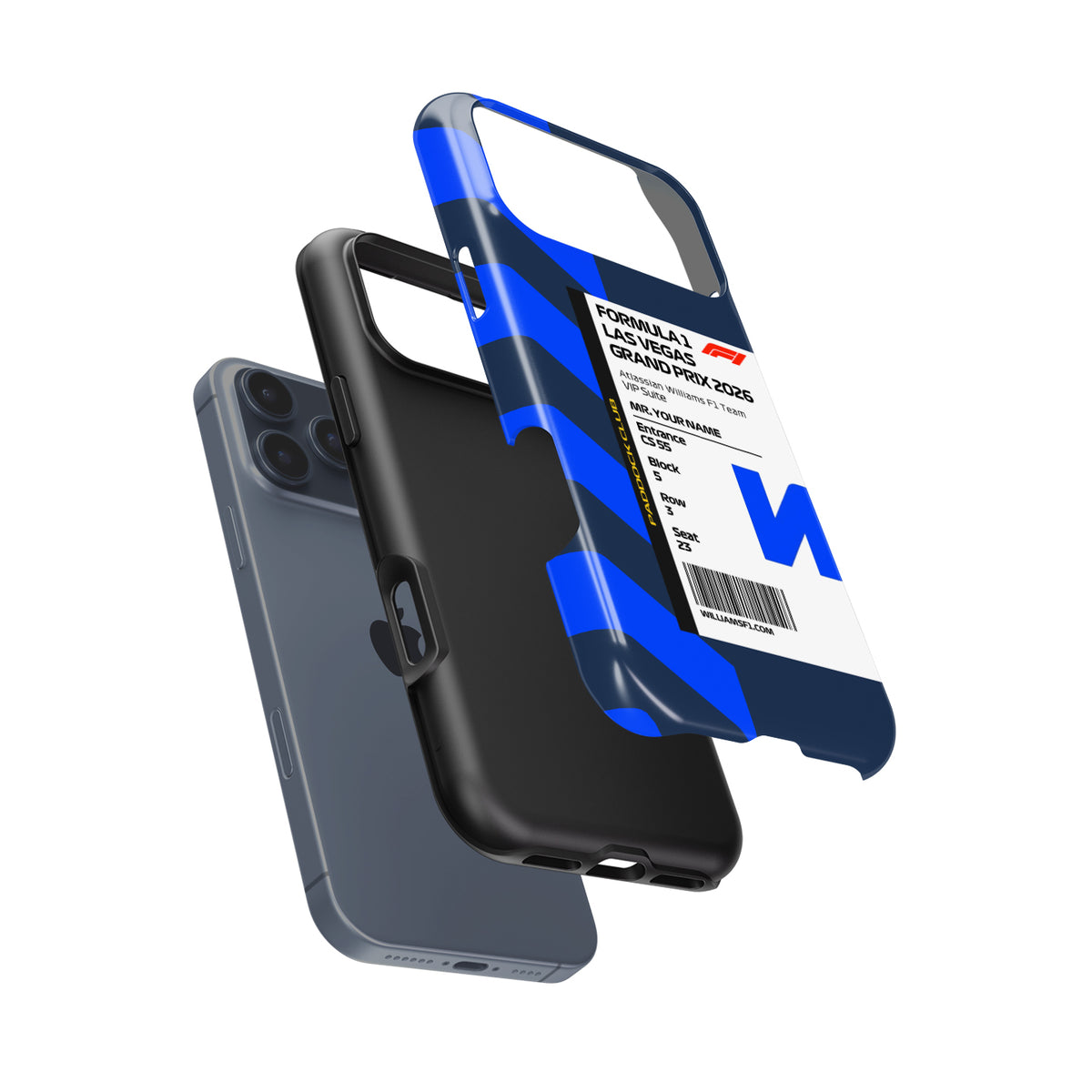 Custom Williams Racing VIP Pass iPhone Case - Las Vegas 2026