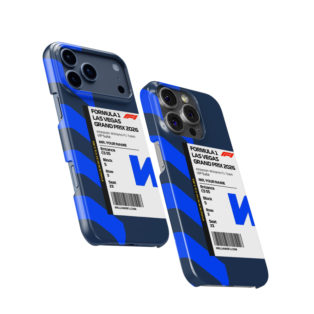 Custom Williams Racing VIP Pass iPhone Case - Las Vegas 2026