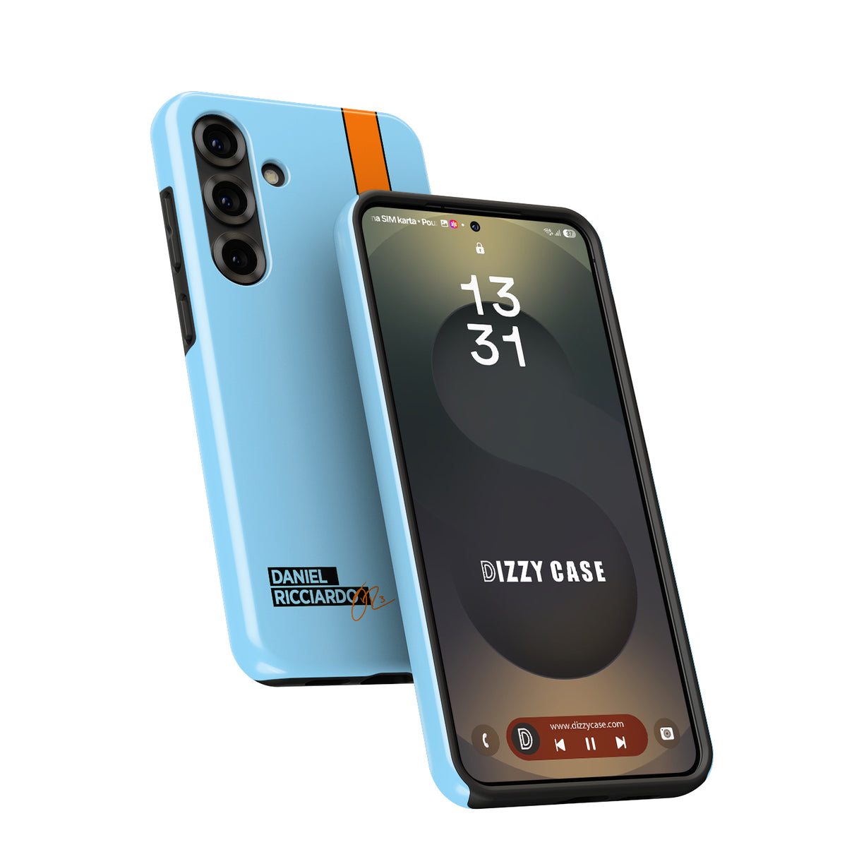 Daniel Ricciardo Gulf Livery Samsung Case - Snap & Tough Variants