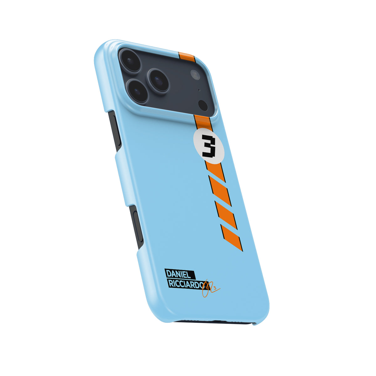 Iconic Racing Legacy: Daniel Ricciardo Gulf Livery Formula 1 racing iPhone case view 5