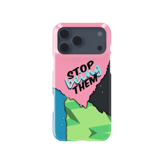 Daniel Ricciardo "Stop Being Them" Helmet Formula 1 racing iPhone case view 1