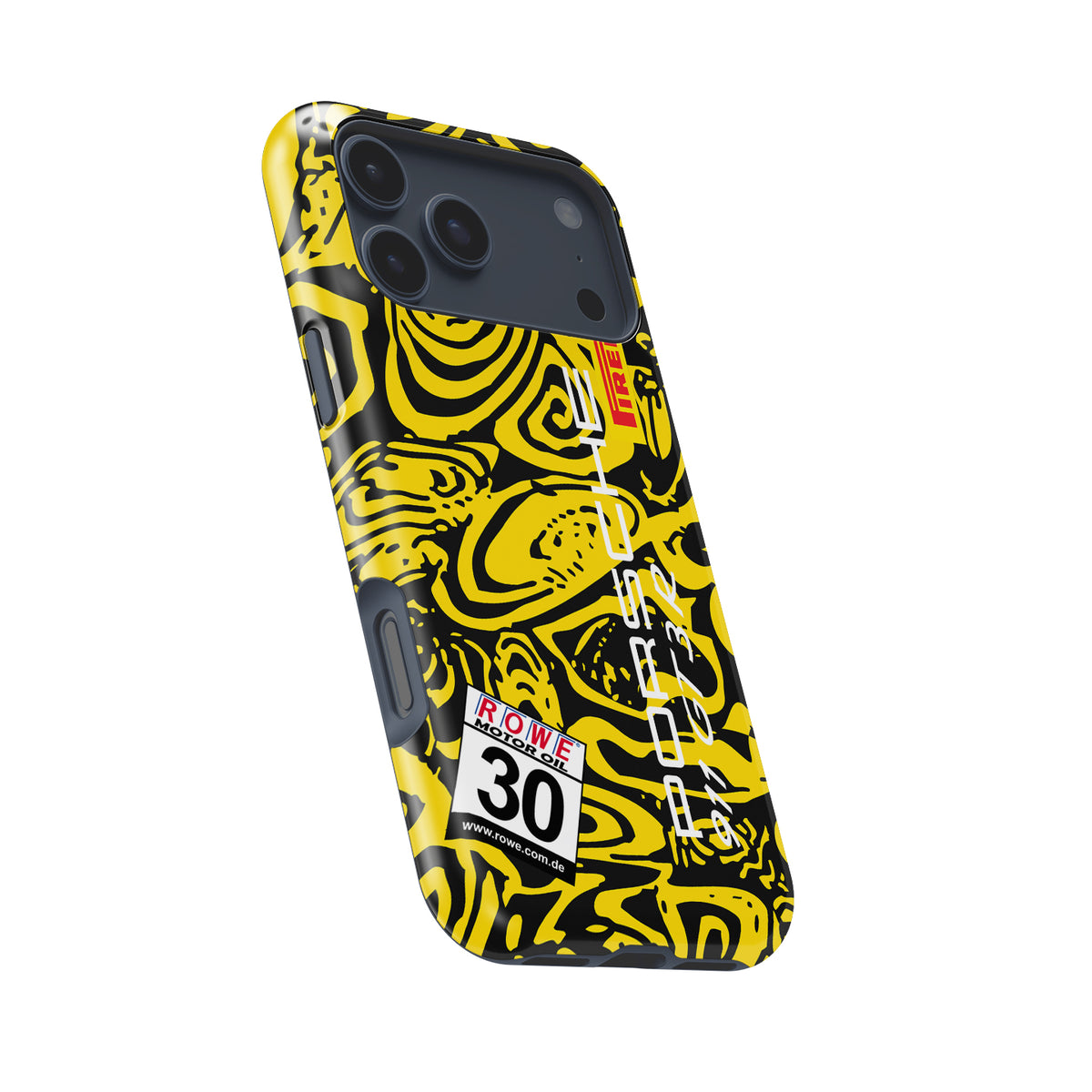 Dinamic Motorsport Porsche 911 GT3R Phone Case: Bold Camouflage Design
