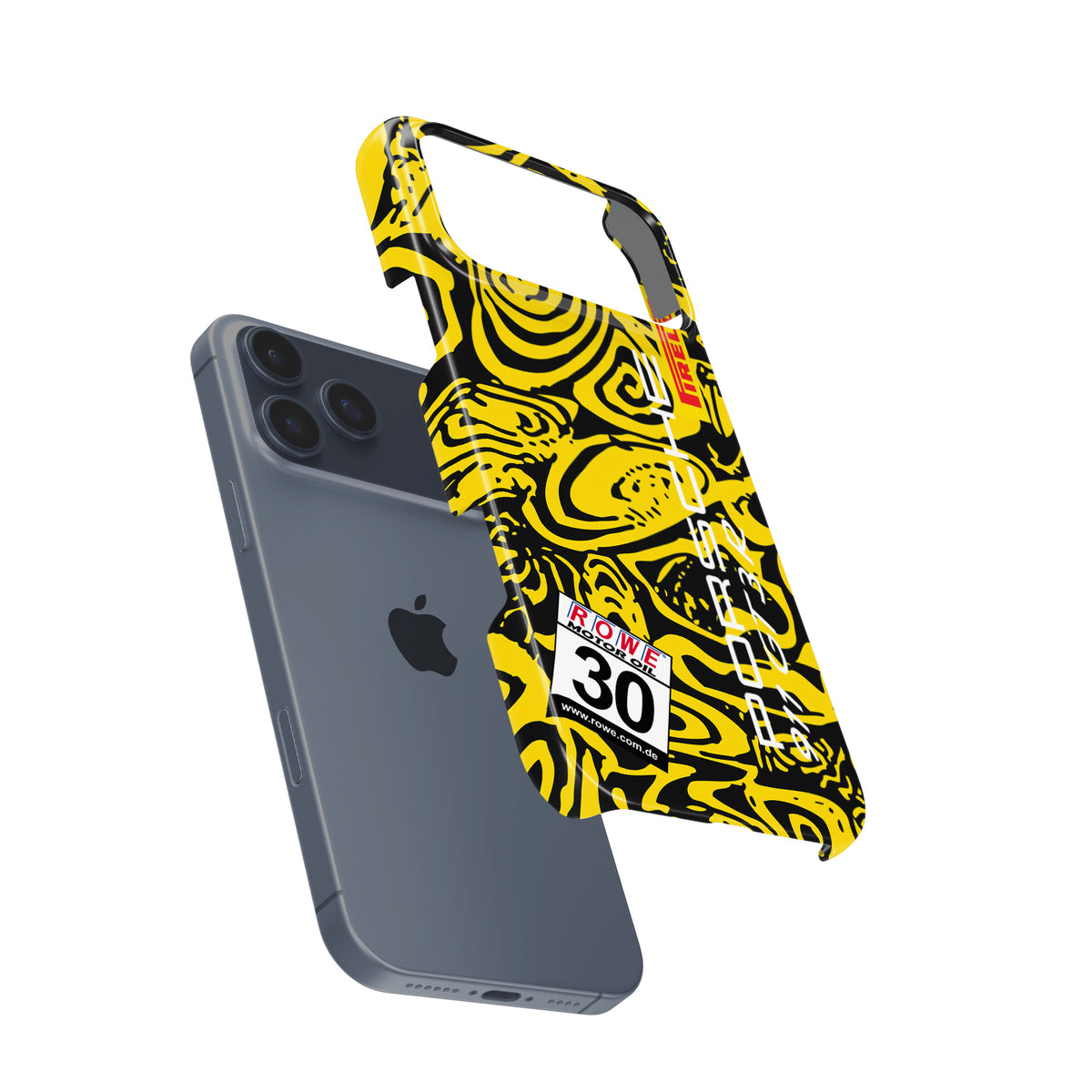 Dinamic Motorsport Porsche 911 GT3R Phone Case: Bold Camouflage Design