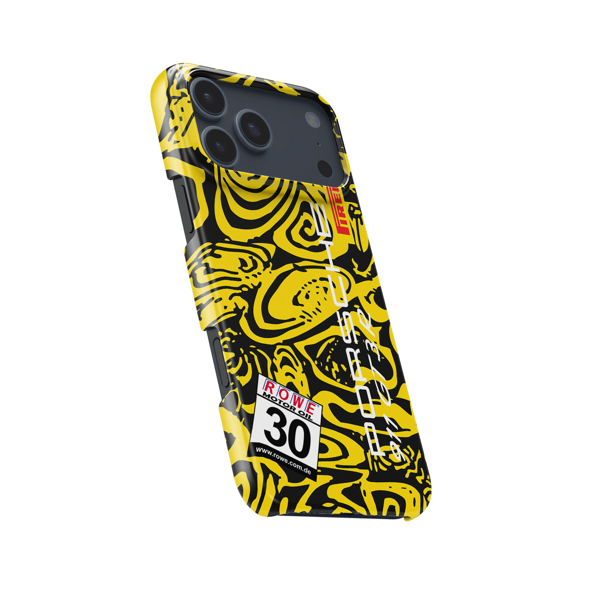 Dinamic Motorsport Porsche 911 GT3R Phone Case: Bold Camouflage Design