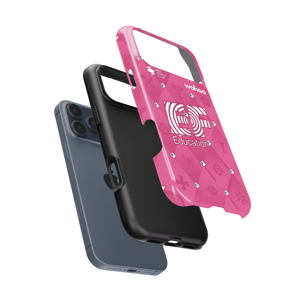 EF Education 2025 Team Jersey Phone Case – Tour de France Pink Design cycling iPhone case view 6