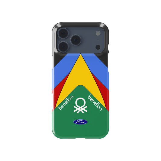 Benetton B189 Livery : Alessandro Nannini’s 1989 Victory Formula 1 racing iPhone case view 1