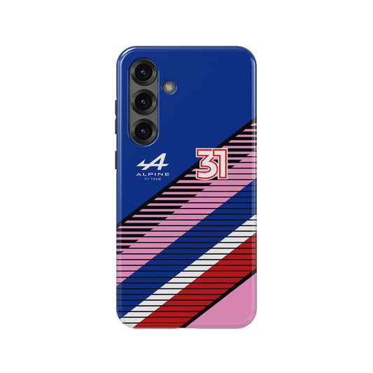 Racing Legacy: Esteban Ocon Alpine Samsung Galaxy Case