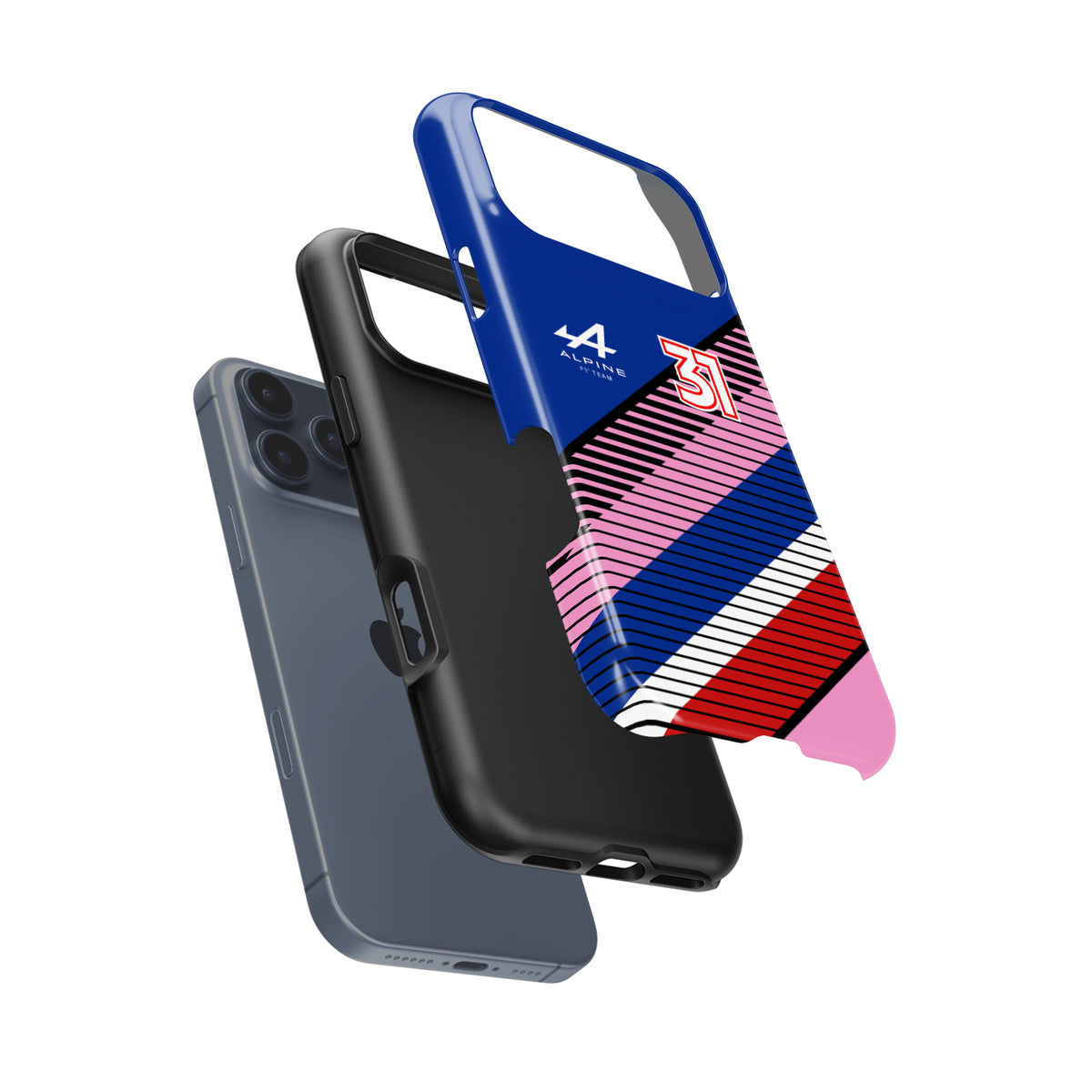 F1 2022 Ocon Alpine Livery Case - Google, OnePlus, Xiaomi & Huawei