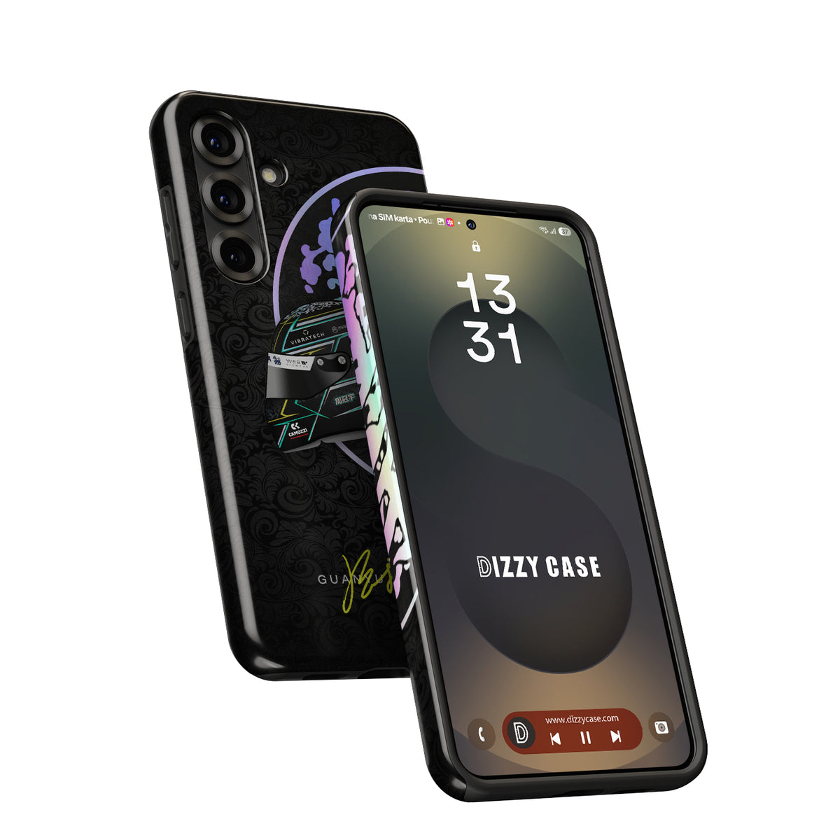 F1 2024 Iconic Zhou Helmet Design Samsung Galaxy Case