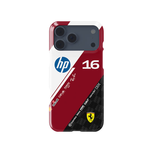 Charles Leclerc 2025 Livery – Speed & Style Combined Formula 1 racing iPhone case view 1
