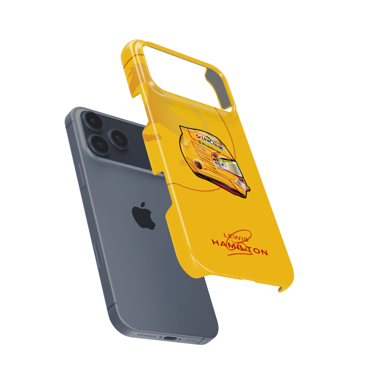 Lewis Hamilton 2025 F1 Helmet Livery – LH44 Edition Formula 1 racing iPhone case view 3