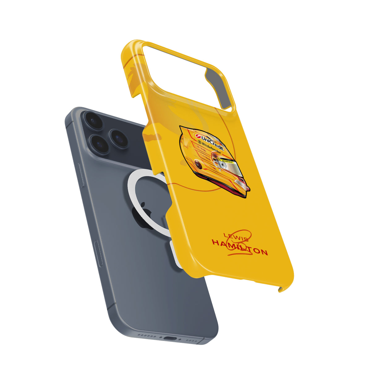 Lewis Hamilton 2025 F1 Helmet Livery – LH44 Edition Formula 1 racing iPhone case view 4