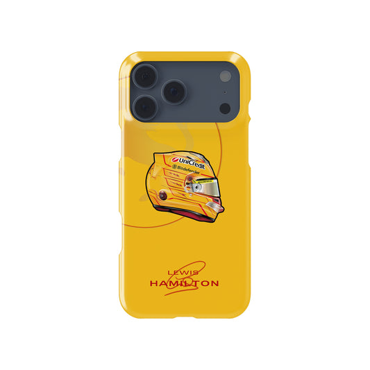 Lewis Hamilton 2025 F1 Helmet Livery – LH44 Edition Formula 1 racing iPhone case view 1