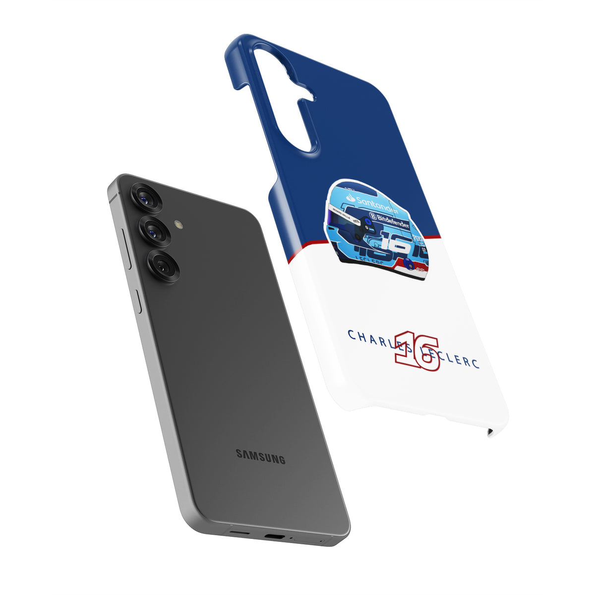 Charles Leclerc Miami Grand Prix 2024 Helmet Samsung Phone Case