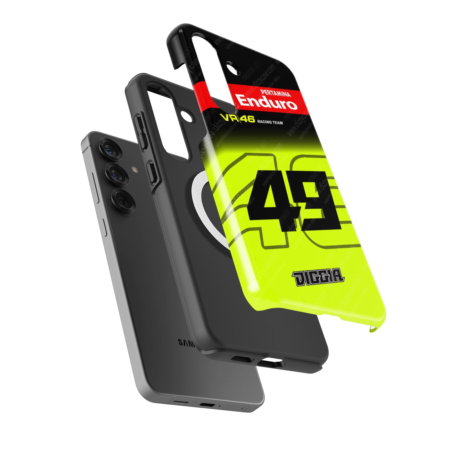 Fabio Di Giannantonio #49 VR46 Racing Team Phone Case | Pertamina Enduro MotoGP 2026 for Samsung Galaxy