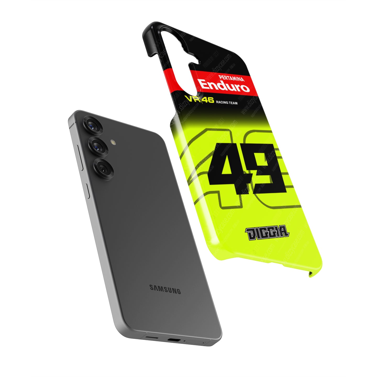 Fabio Di Giannantonio #49 VR46 Racing Team Phone Case | Pertamina Enduro MotoGP 2026 for Samsung Galaxy