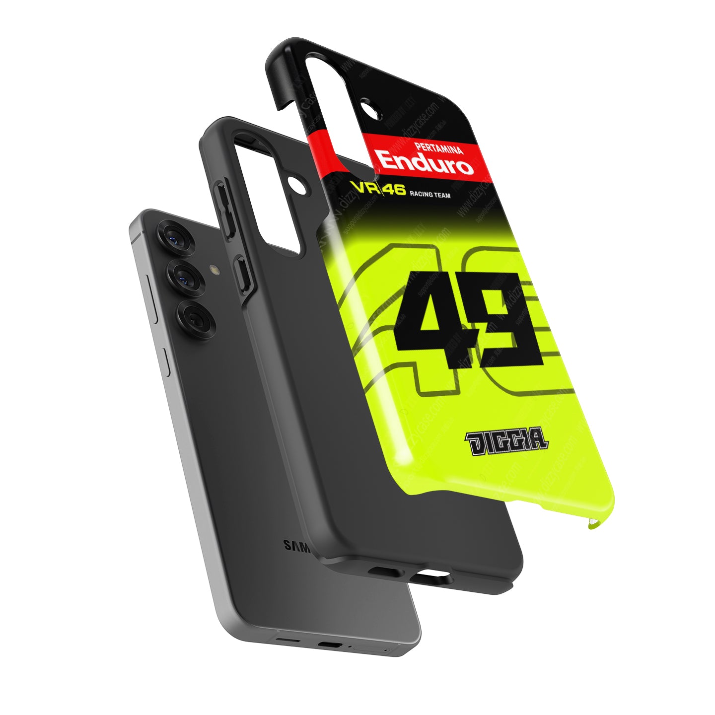 Fabio Di Giannantonio #49 VR46 Racing Team Phone Case | Pertamina Enduro MotoGP 2026 for Samsung Galaxy