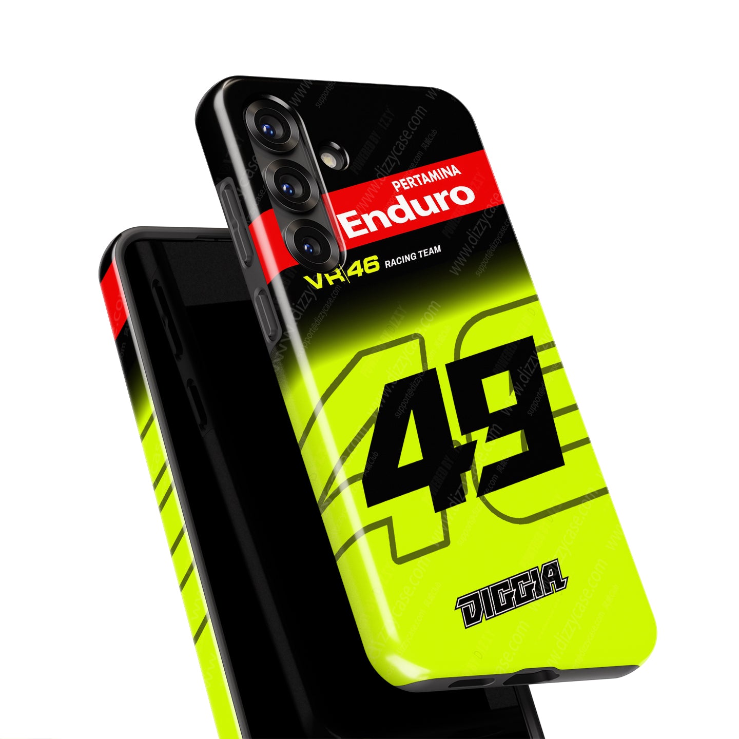 Fabio Di Giannantonio #49 VR46 Racing Team Phone Case | Pertamina Enduro MotoGP 2026 for Samsung Galaxy