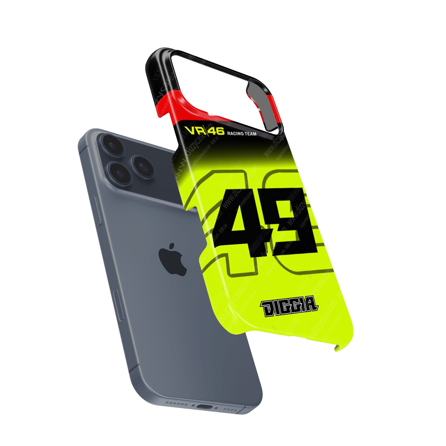 Coque de téléphone Tadej Pogacar 2024 Dual Triumph jaune et rose en jersey par DIZZY