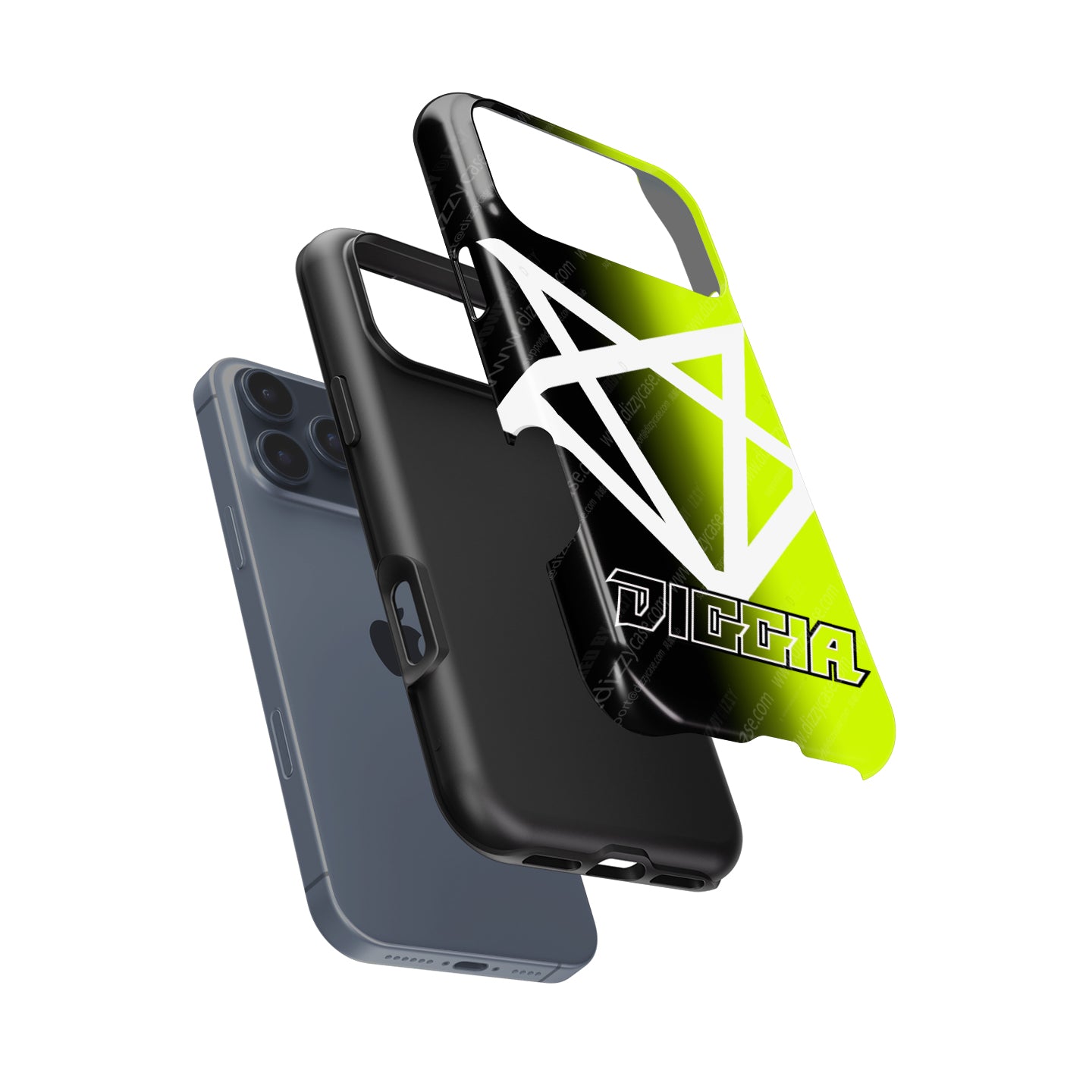 Coque de téléphone Tadej Pogacar 2024 Dual Triumph jaune et rose en jersey par DIZZY