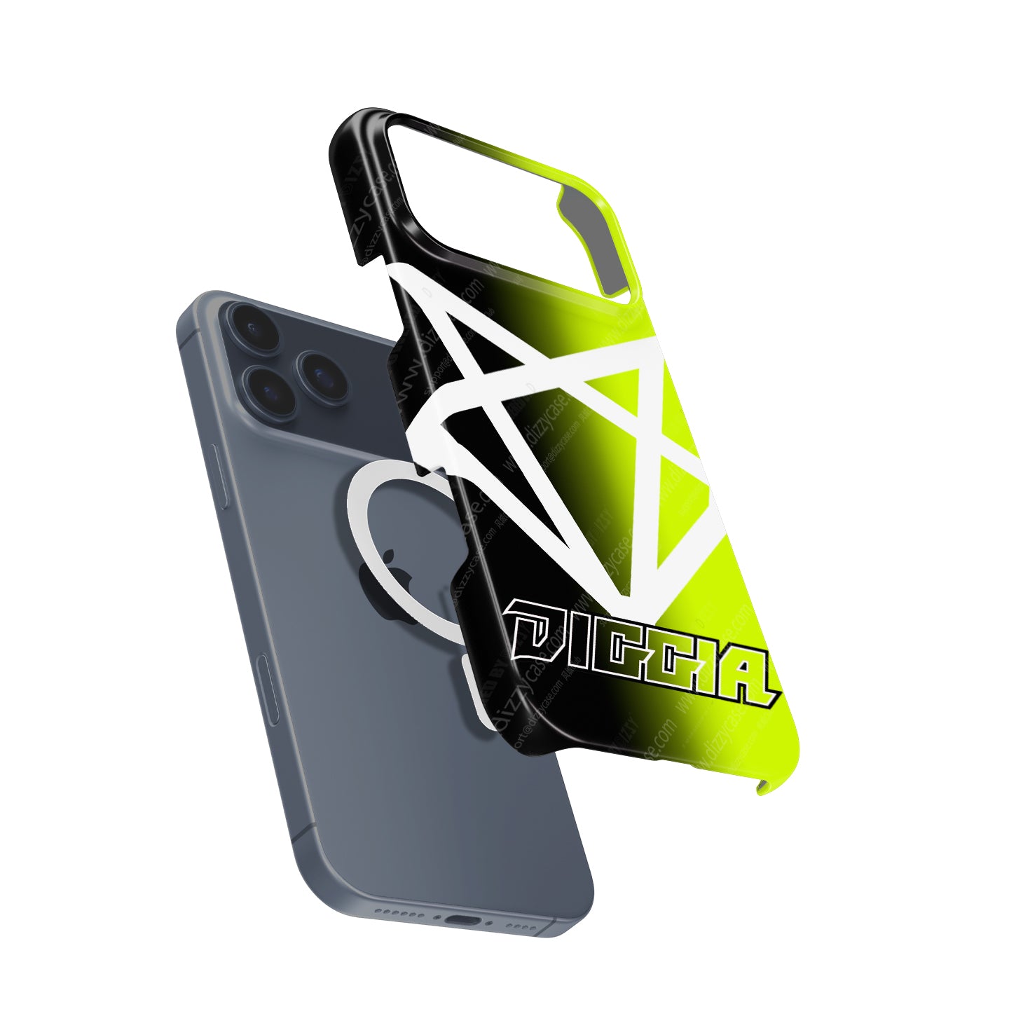 Coque de téléphone Tadej Pogacar 2024 Dual Triumph jaune et rose en jersey par DIZZY