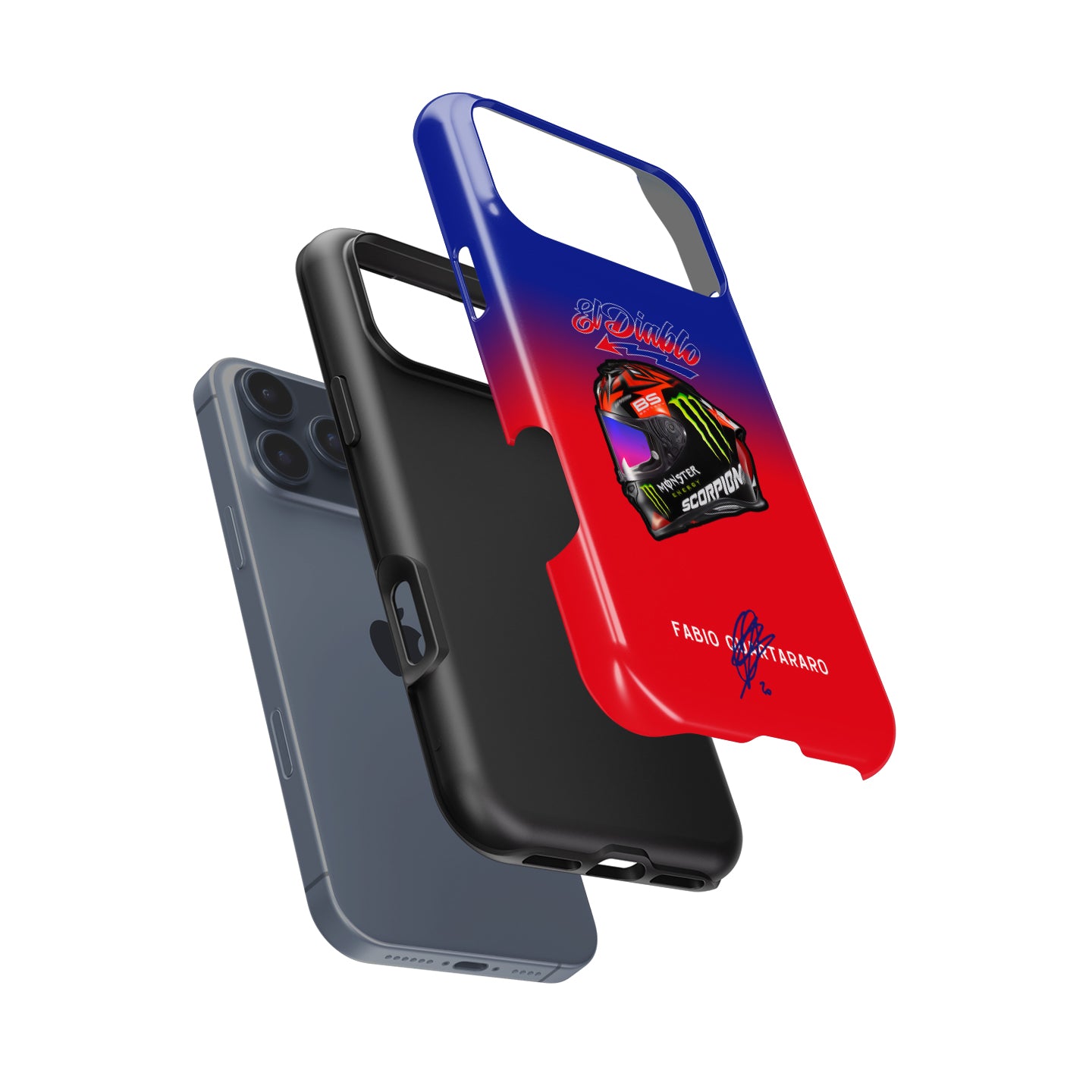 Fabio Quartararo 2022 Helmet MotoGP Phone Case: Race-Ready Style