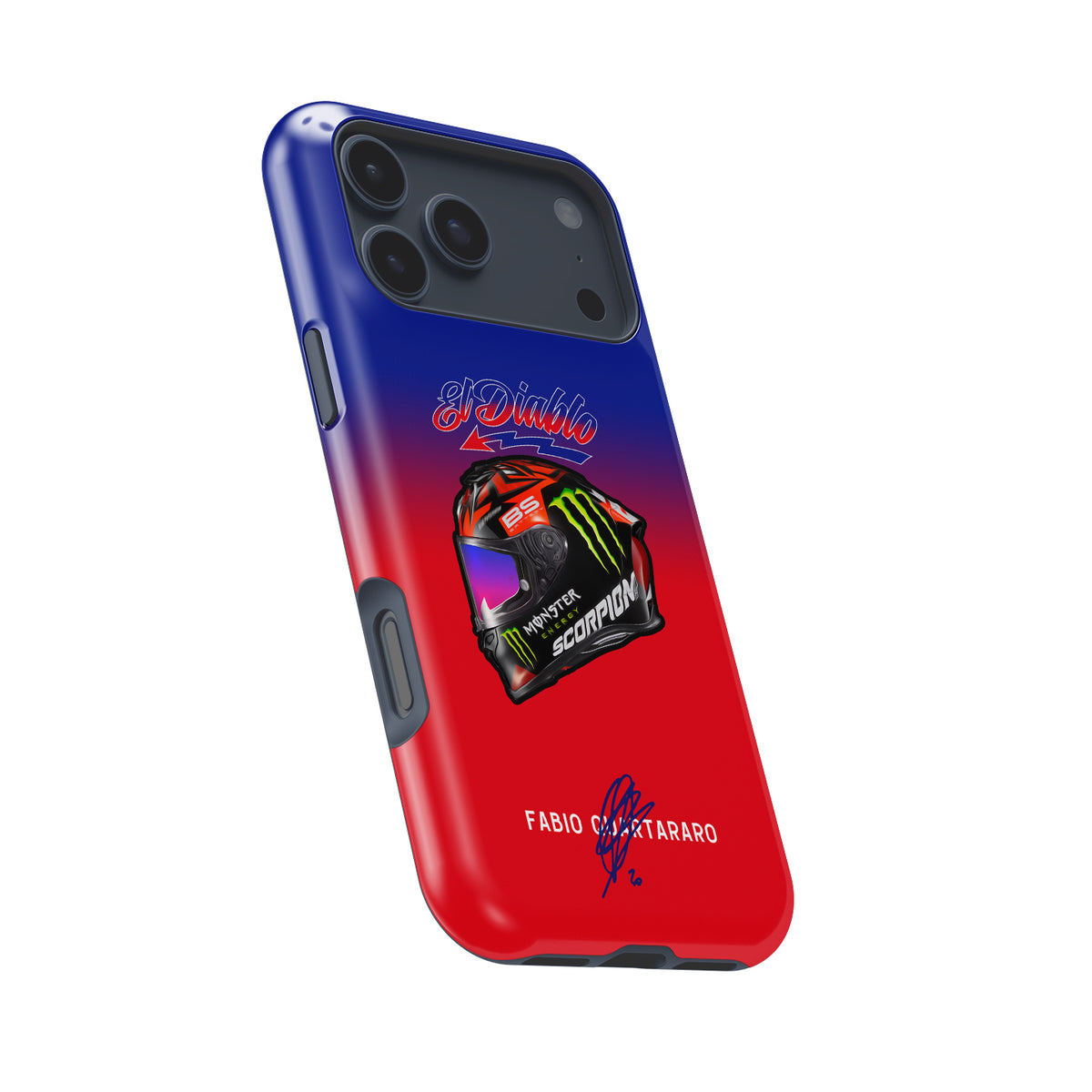 Fabio Quartararo 2022 Helmet MotoGP Phone Case: Race-Ready Style