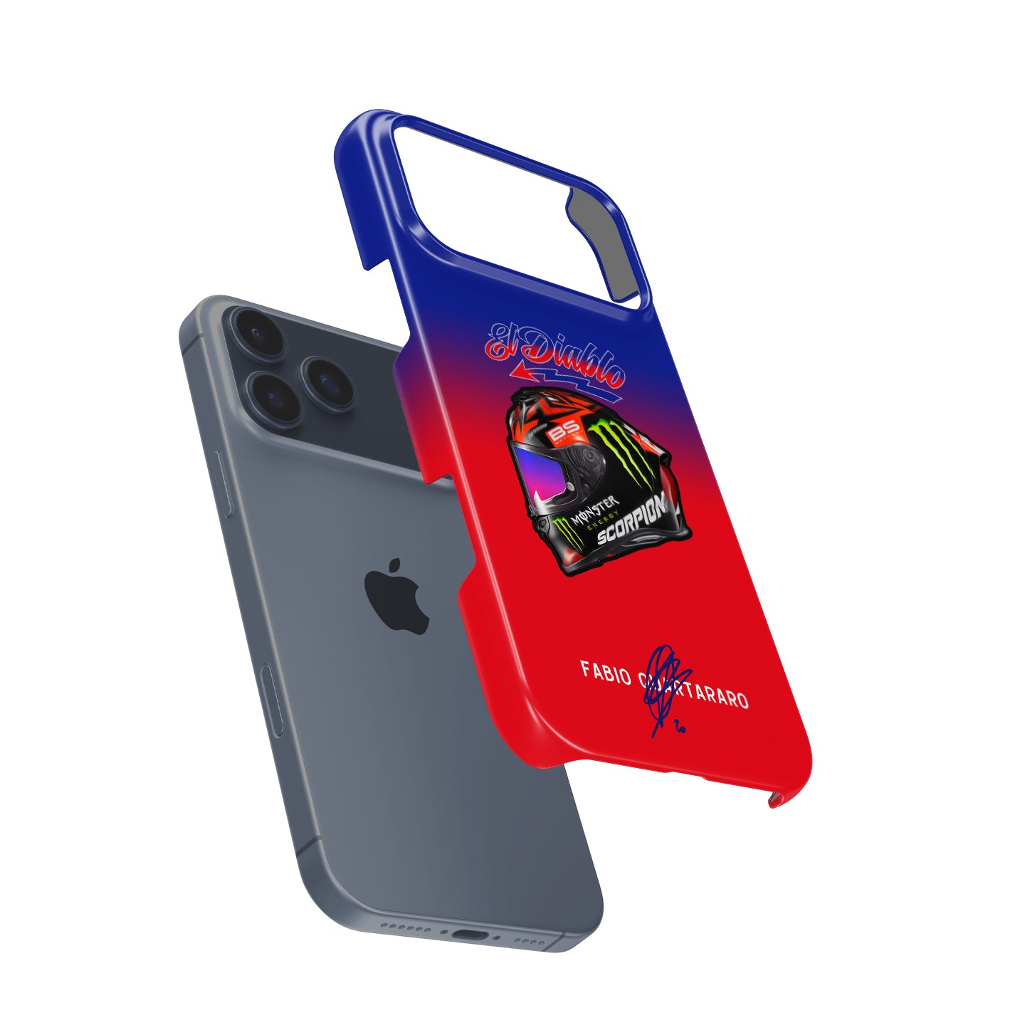 Fabio Quartararo 2022 Helmet MotoGP Phone Case: Race-Ready Style