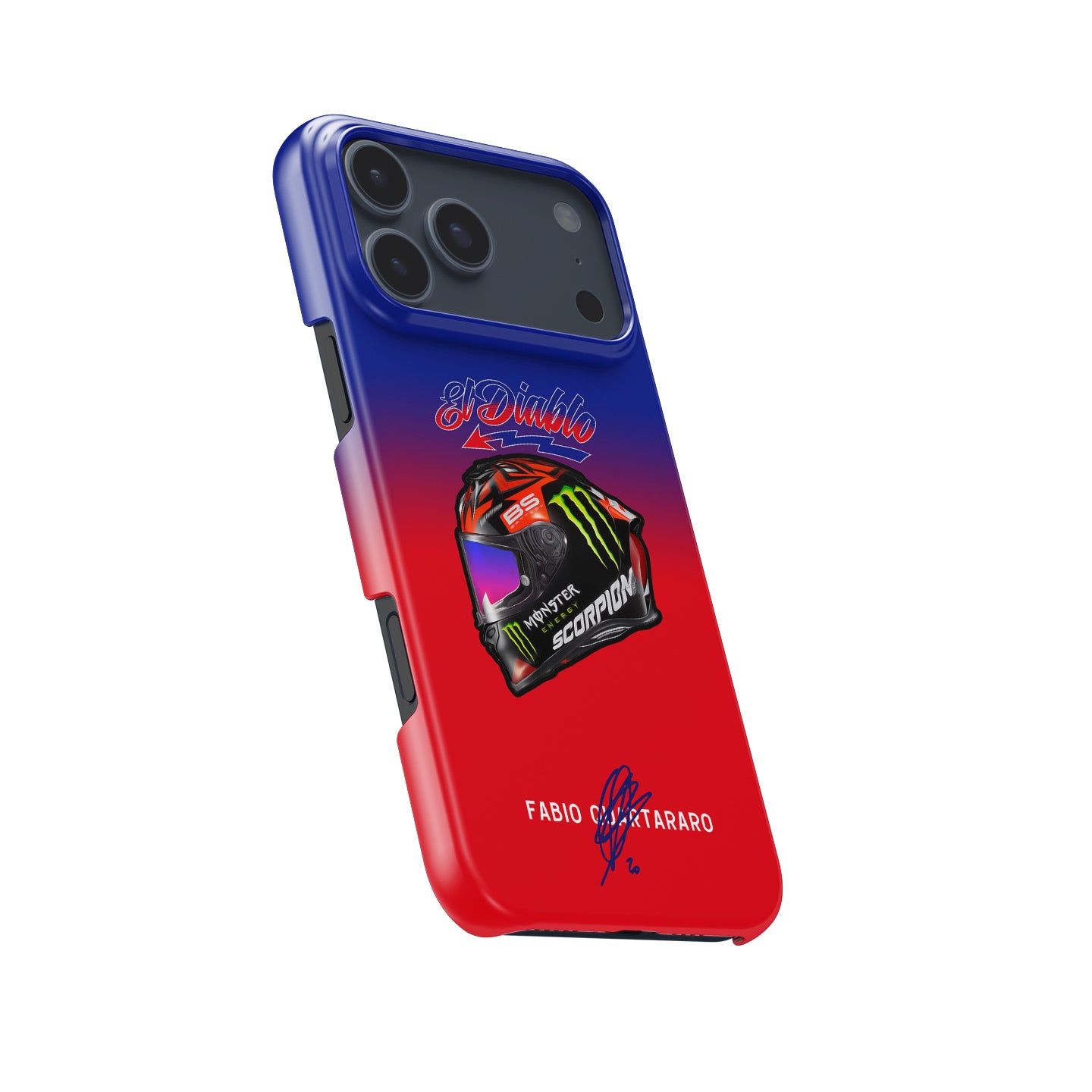 Fabio Quartararo 2022 Helmet MotoGP Phone Case: Race-Ready Style