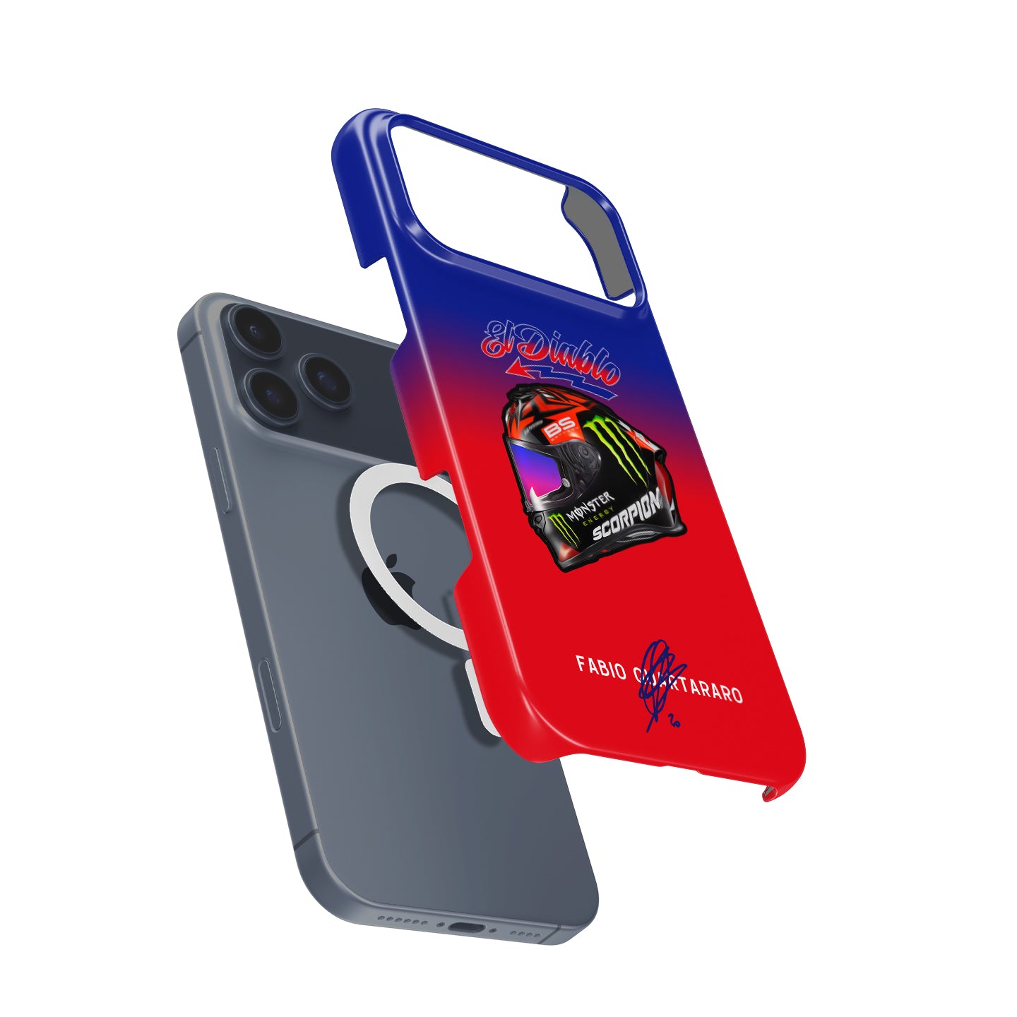 Fabio Quartararo 2022 Helmet MotoGP Phone Case: Race-Ready Style