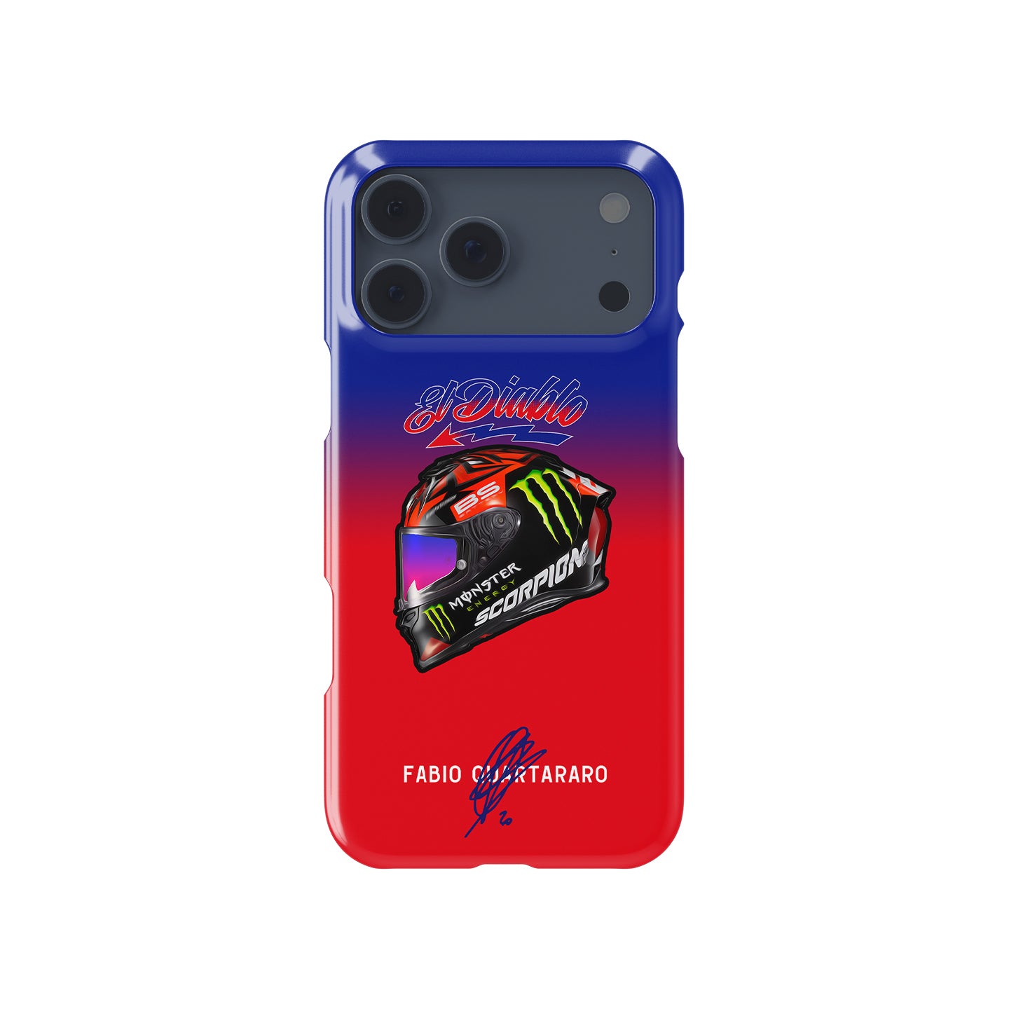 Fabio Quartararo 2022 Helmet MotoGP Phone Case: Race-Ready Style