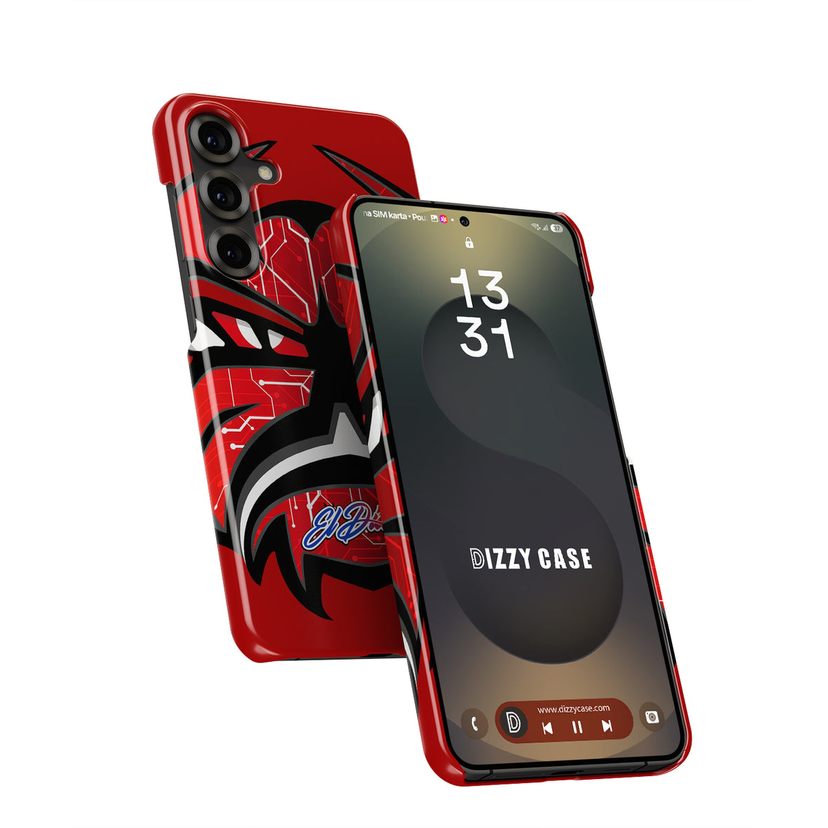 Unleash Your Racing Spirit: Fabio Quartararo Demon Helmet Livery Phone Case