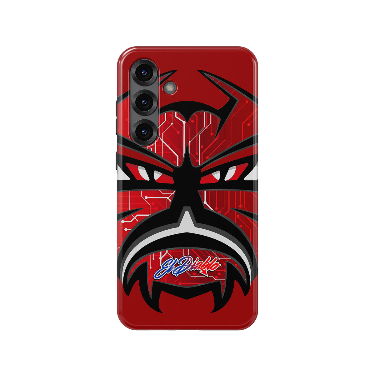 Unleash Your Racing Spirit: Fabio Quartararo Demon Helmet Livery Phone Case