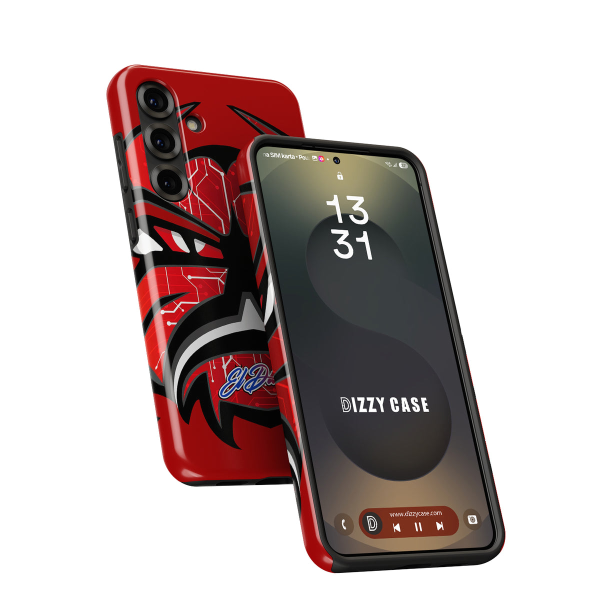 Unleash Your Racing Spirit: Fabio Quartararo Demon Helmet Livery Phone Case