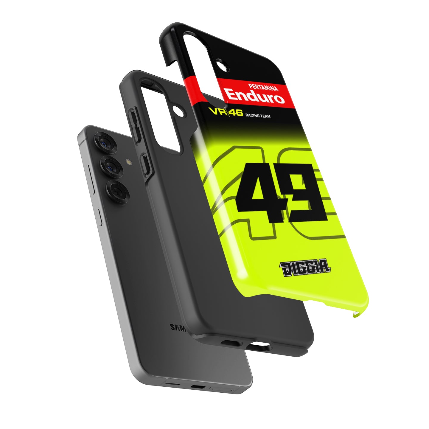 Fabio Di Giannantonio #49 VR46 Racing Team Phone Case | Pertamina Enduro MotoGP 2026 for Samsung Galaxy