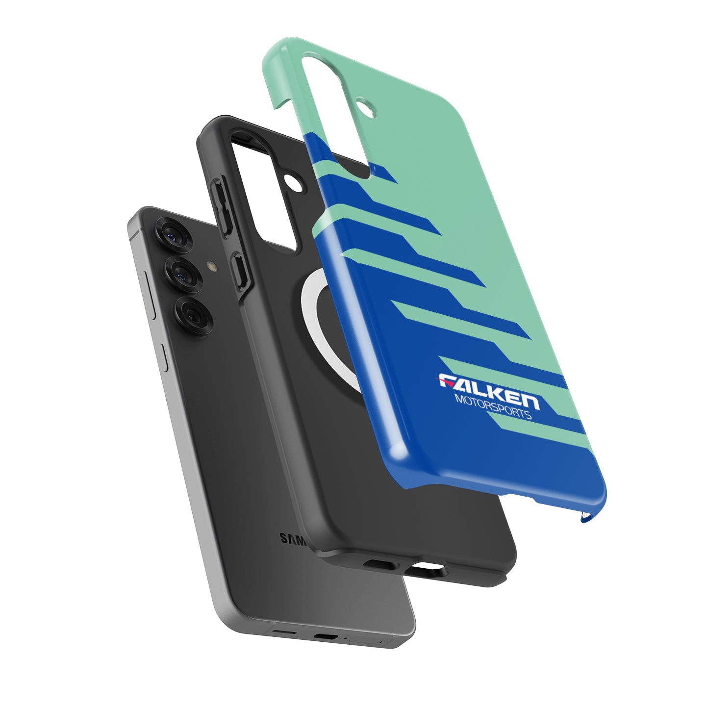 Iconic Blue & Green Livery - Falken Porsche GT3 R Samsung Galaxy Case