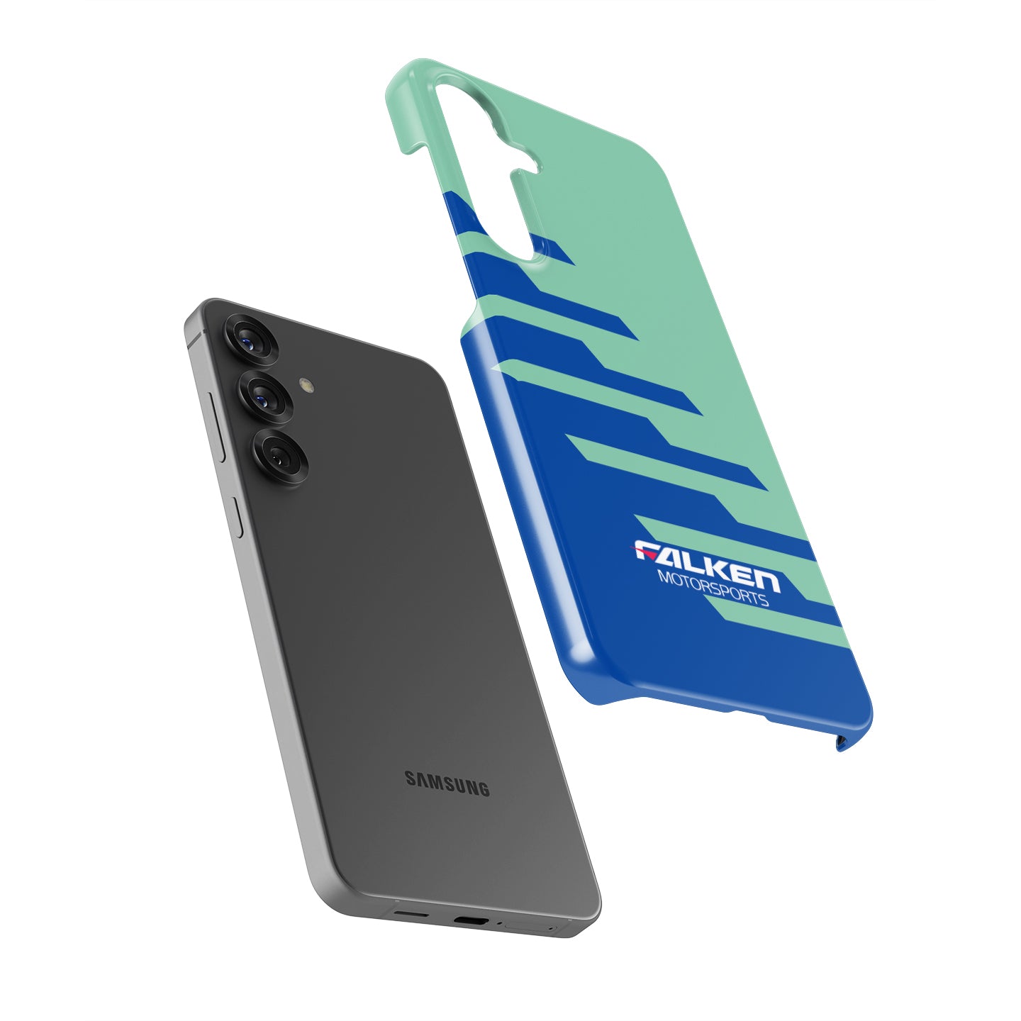 Iconic Blue & Green Livery - Falken Porsche GT3 R Samsung Galaxy Case