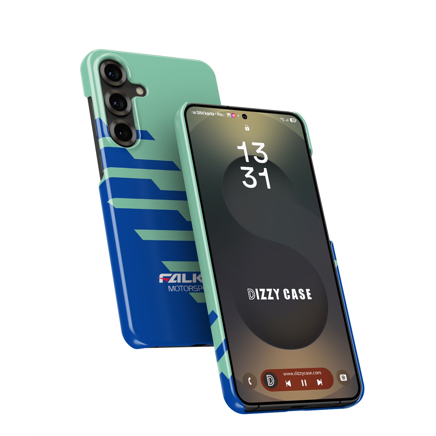 Iconic Blue & Green Livery - Falken Porsche GT3 R Samsung Galaxy Case
