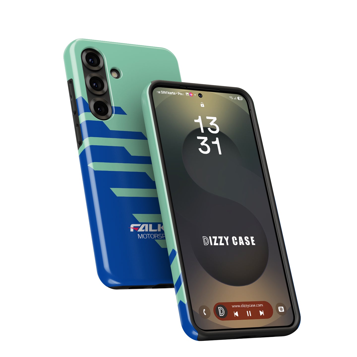 Iconic Blue & Green Livery - Falken Porsche GT3 R Samsung Galaxy Case