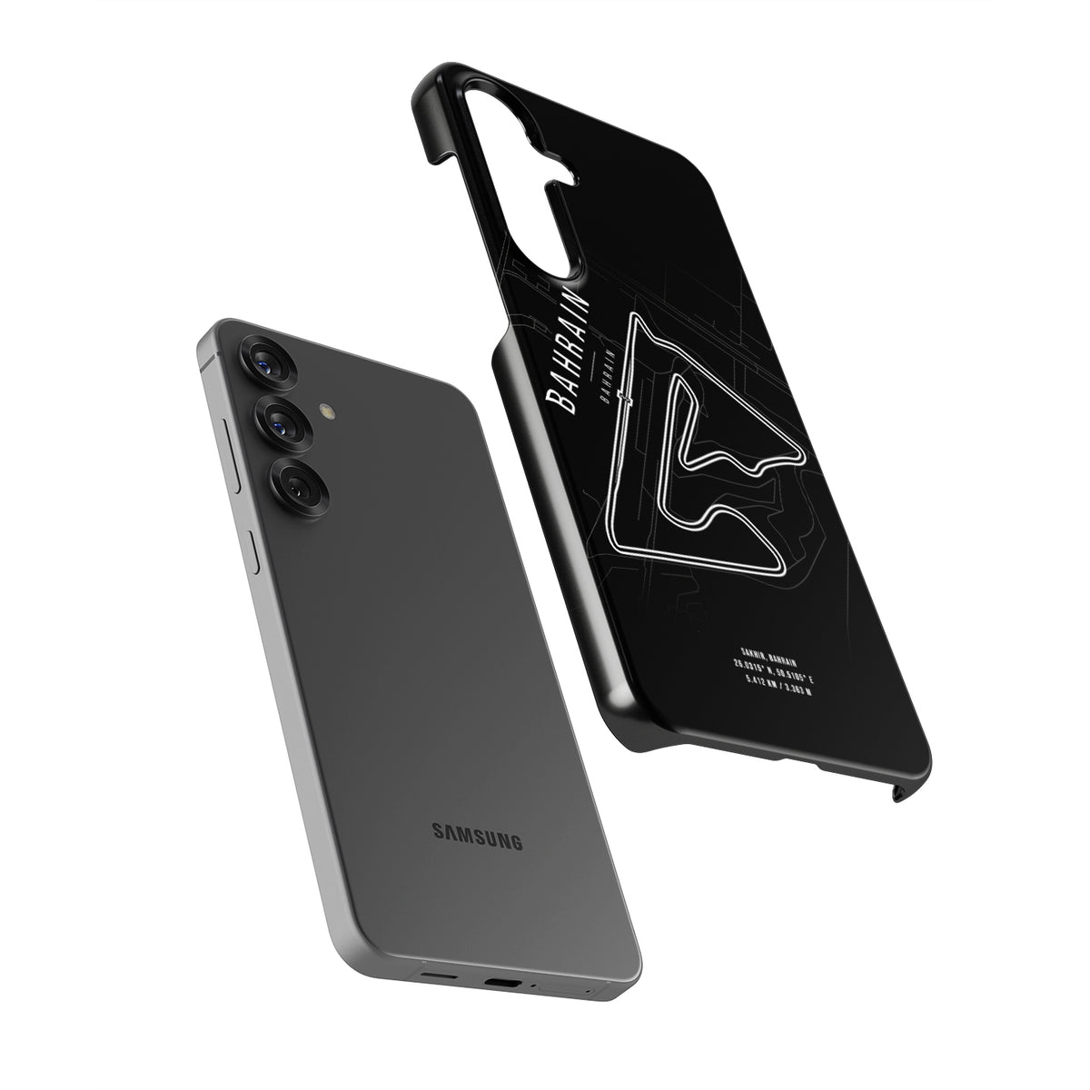 Revive F1 Memories - Bahrain Track Map Samsung Case