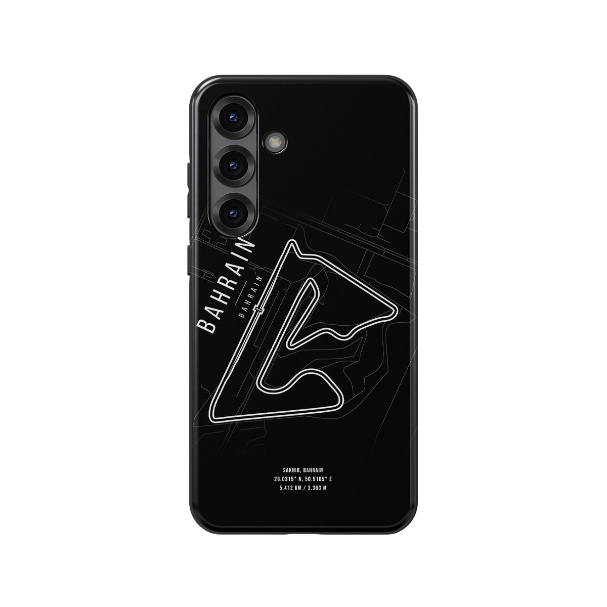 Revive F1 Memories - Bahrain Track Map Samsung Case