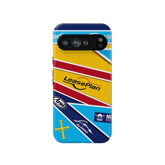 2005 Alonso World Champion Case - Google, Huawei, OnePlus