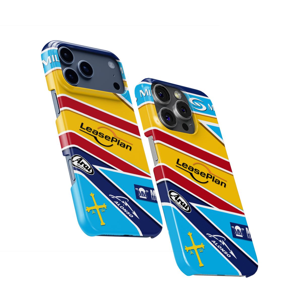 Fernando Alonso 2005 F1 World Champion Formula 1 racing iPhone case view 2