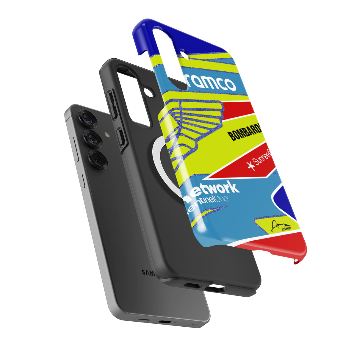 Fernando Alonso 2023 F1 Helmet Phone Case - Samsung Models