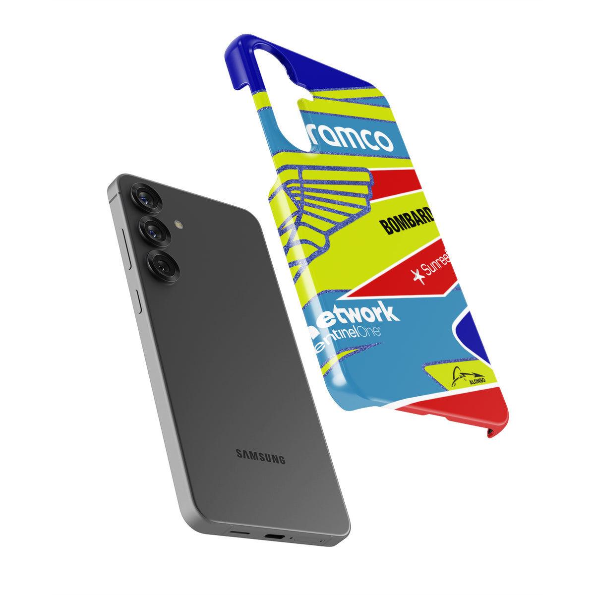 Fernando Alonso 2023 F1 Helmet Phone Case - Samsung Models